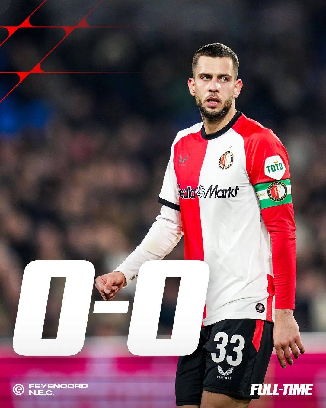 从西汉姆今夜单刀错失到德罗巴在阿森纳比赛中大胜，费耶诺德清晨完成体检